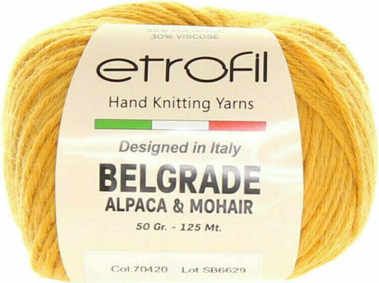 Knitting Yarn Etrofil Belgrade 70420 SB6629 Mustard