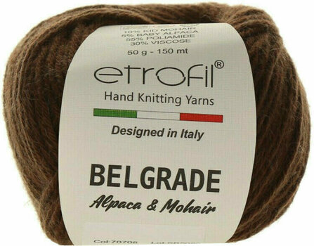 Knitting Yarn Etrofil Belgrade 70708 Coffee Knitting Yarn - 1