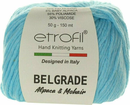 Knitting Yarn Etrofil Belgrade 1014 Light Blue - 1