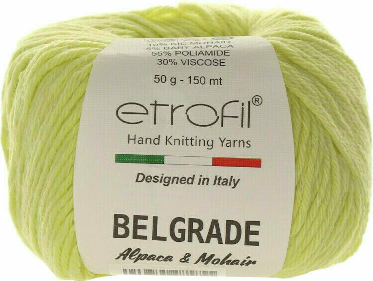 Fil à tricoter Etrofil Belgrade 1002 Light yellow