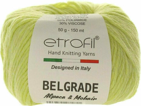 Knitting Yarn Etrofil Belgrade 1002 Light yellow - 1