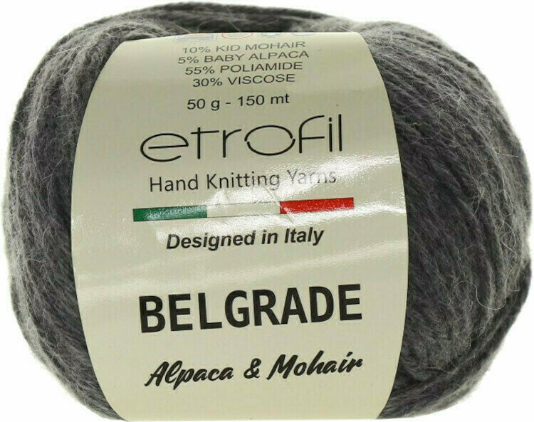 Fil à tricoter Etrofil Belgrade 06091 Grey melange