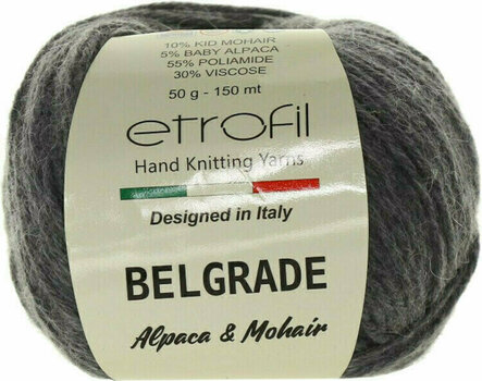 Knitting Yarn Etrofil Belgrade 06091 Grey melange - 1