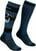 Lyžiarske ponožky Ortovox Free Ride Long M Petrol Blue 39-41 Lyžiarske ponožky
