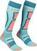 Lyžiarske ponožky Ortovox Ski Rock 'N' Wool Long W Ice Waterfall 42-44 Lyžiarske ponožky