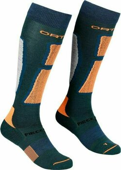 Ski Socks Ortovox Ski Rock 'N' Wool Long M Pacific Green 39-41 Ski Socks - 1