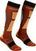 Lyžiarske ponožky Ortovox Ski Rock 'N' Wool Long M Clay Orange 39-41 Lyžiarske ponožky