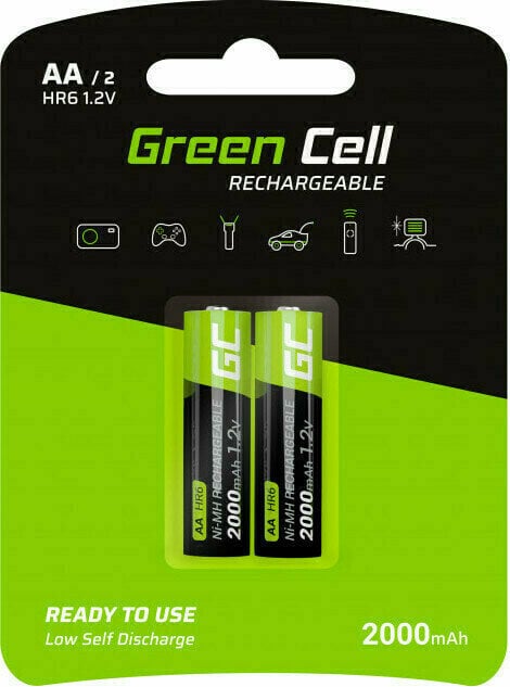 AA Batteries Green Cell AA HR6 Batteries 2000mAh 2 AA Batteries