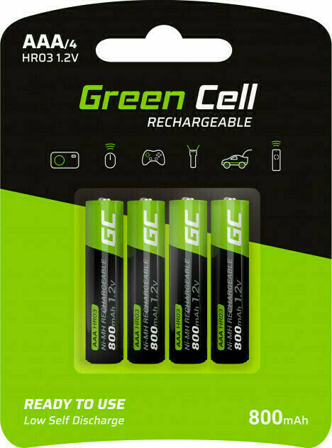 AAA Batterier Green Cell GR04 4x AAA HR03 4