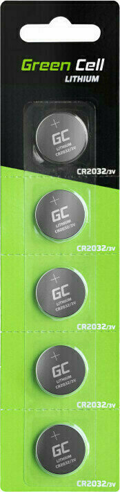 CR2032 Bateria Green Cell XCR01 5x Lithium CR2032