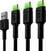 Cable USB Green Cell KABGCSET02 Set 3x GC Ray USB-C 120cm Negro 120 cm Cable USB