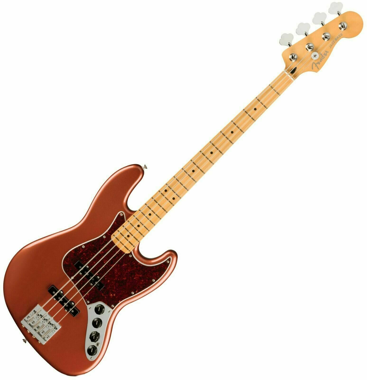 E-Bass Fender Player Plus Jazz Bass MN Aged Candy Apple Red