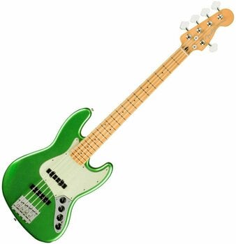 5-saitiger E-Bass, 5-Saiter E-Bass Fender Player Plus Jazz Bass V MN Cosmic Jade - 1