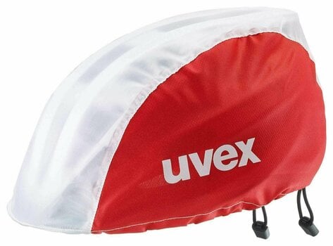Bike Helmet Accessory UVEX Rain Cap Bike Red-White S/M Bike Helmet Accessory - 1