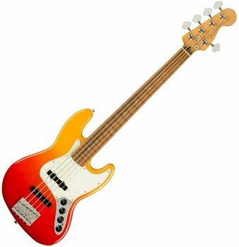 5-saitiger E-Bass, 5-Saiter E-Bass Fender Player Plus Jazz Bass V PF Tequila Sunrise - 1