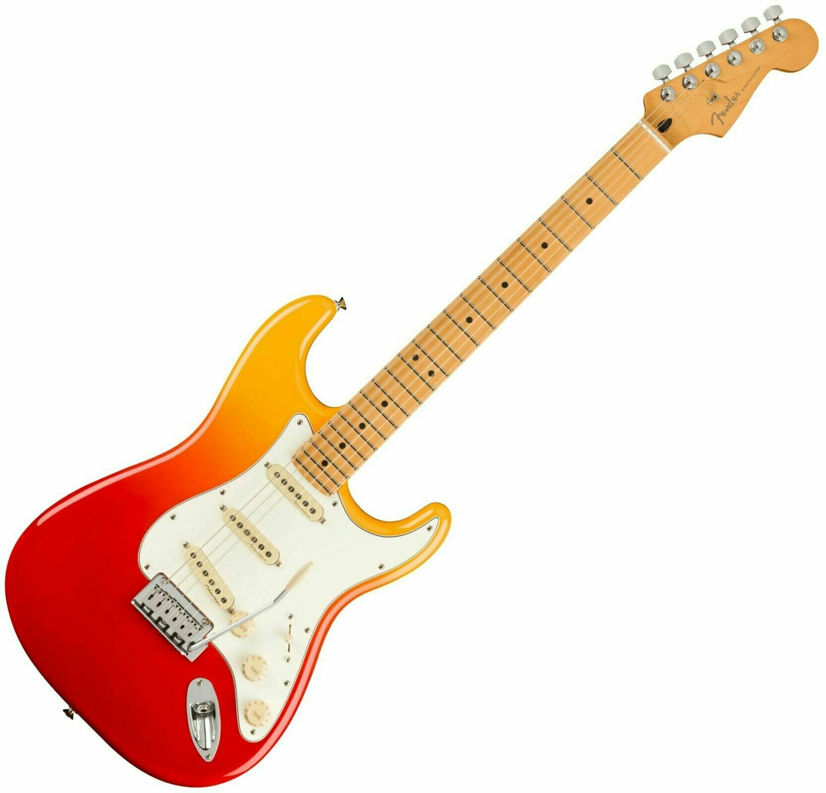 E-Gitarre Fender Player Plus Stratocaster MN Tequila Sunrise (Neuwertig)
