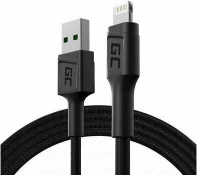 USB kabel Green Cell KABGC21 PowerStream USB-A - Lightning 120cm Črna 120 cm USB kabel - 1