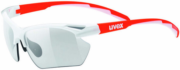 Fietsbril UVEX Sportstyle 802 Small V White Orange-Variomatic Smoke S1-S3 - 1