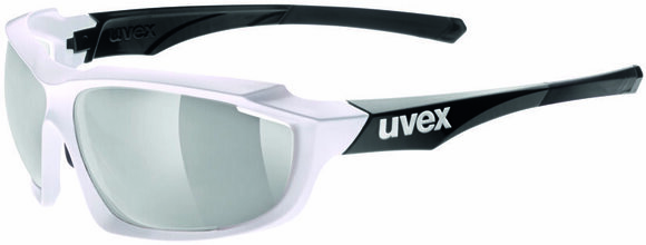 Fietsbril UVEX Sportstyle 710 VM White Black-Variomatic Litemirror Silver S1-S3 - 1