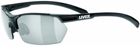 Cyklistické brýle UVEX Sportstyle 114 Black Mat/Litemirror Orange/Litemirror Silver/Clear Cyklistické brýle - 1