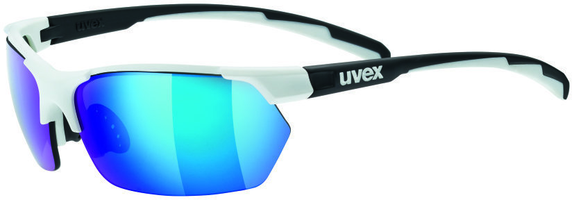 Cyklistické okuliare UVEX Sportstyle 114 White Black Mat/Litemirror Orange/Litemirror Blue/Clear Cyklistické okuliare