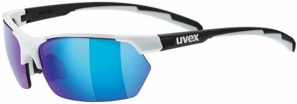 Cycling Glasses UVEX Sportstyle 114 White Black Mat/Litemirror Orange/Litemirror Blue/Clear Cycling Glasses - 1