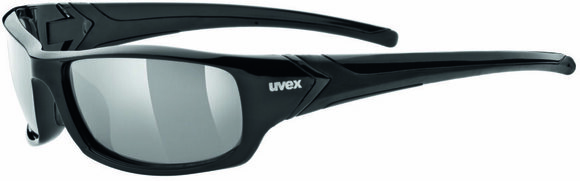 Cycling Glasses UVEX Sportstyle 211 Polarized Black -Polavision Smoke S3 - 1