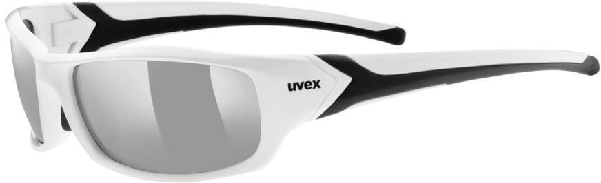 Occhiali sportivi UVEX Sportstyle 211 White/Black/Litemirror Silver