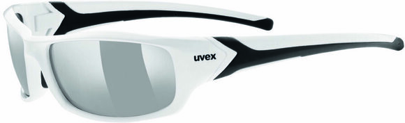 Lunettes de sport UVEX Sportstyle 211 White/Black/Litemirror Silver - 1