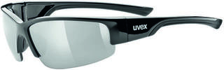Fahrradbrille UVEX Sportstyle 215 Black/Litemirror Silver Fahrradbrille