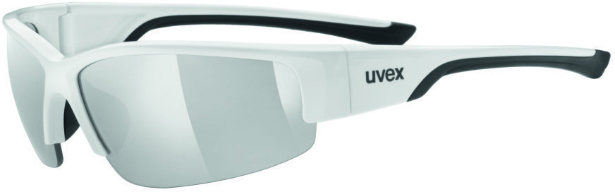 Cycling Glasses UVEX Sportstyle 215 White/Black/Litemirror Silver Cycling Glasses