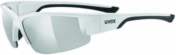 Cycling Glasses UVEX Sportstyle 215 White/Black/Litemirror Silver Cycling Glasses - 1