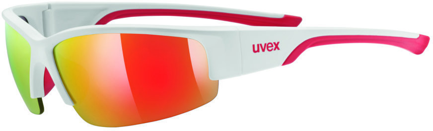 Cyklistické okuliare UVEX Sportstyle 215 White/Mat Red/Mirror Red Cyklistické okuliare