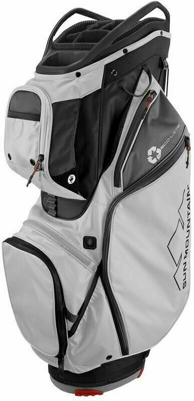 Geanta pentru golf Sun Mountain Ecolite Black/White/Gunmetal/Red Geanta pentru golf