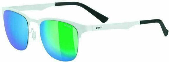 Óculos de ciclismo UVEX LGL 32 White-Mirror Green S3 - 1