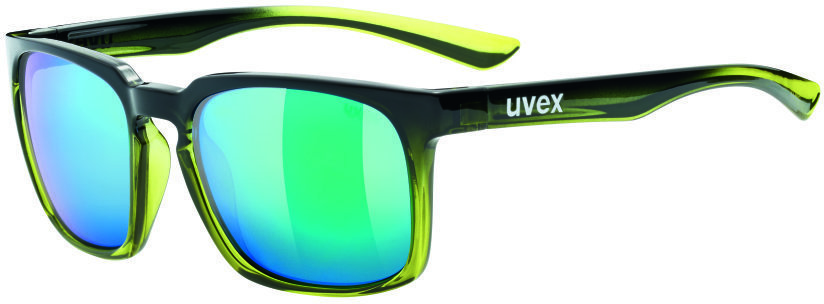 Kerékpáros szemüveg UVEX LGL 35 Black Green-Mirror Green S3