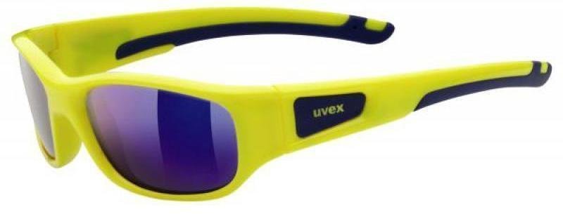 Lunettes vélo UVEX Sportstyle 506 Yellow-Mirror Blue S3