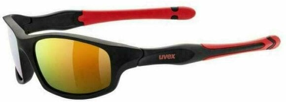 Športové okuliare UVEX Sportstyle 507 Black Mat/Red/Mirror Red - 1