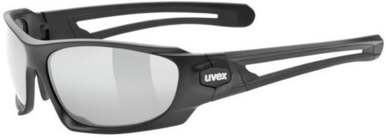 Occhiali da ciclismo UVEX Sportstyle 306 Black Mat-Mirror Silver S4