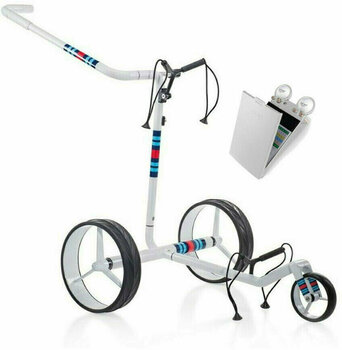 Electric Golf Trolley Jucad Racing White SET Electric Golf Trolley - 1
