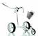 Jucad Carbon 3-Wheel SET White/Black Chariot de golf manuel