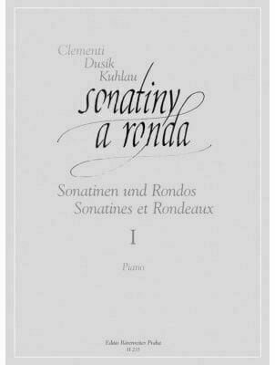 Partitura para pianos Clementi-Dusík-Kulhau Sonatiny a rondá 1 Music Book Partitura para pianos