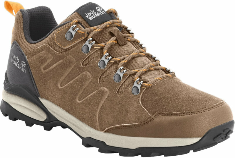 Dámske outdoorové topánky Jack Wolfskin Refugio Texapore Low W Brown/Apricot 37,5 Dámske outdoorové topánky