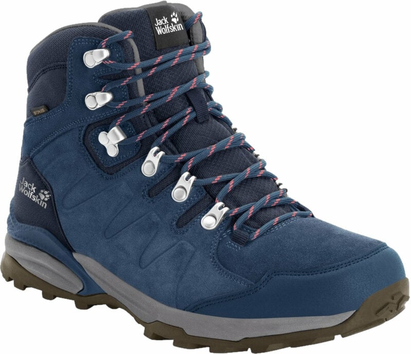 Dámske outdoorové topánky Jack Wolfskin Refugio Texapore Mid W Dark Blue/Grey 38 Dámske outdoorové topánky