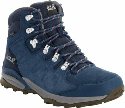 Womens Outdoor Shoes Jack Wolfskin Refugio Texapore Mid W Dark Blue/Grey 40 Womens Outdoor Shoes - 1