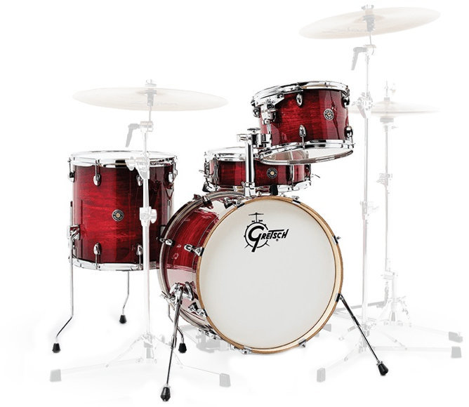 Akustik-Drumset Gretsch Drums CT1-J484 Catalina Club Gloss-Crimson Burst