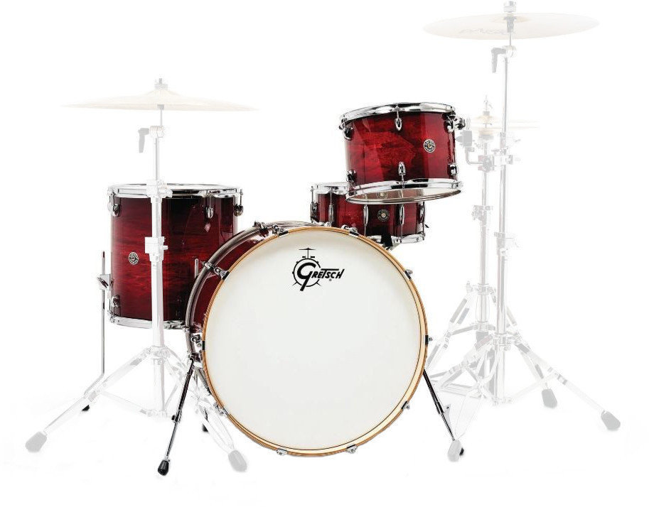 Zestaw perkusji akustycznej Gretsch Drums CT1-R444 Catalina Club Gloss-Crimson Burst