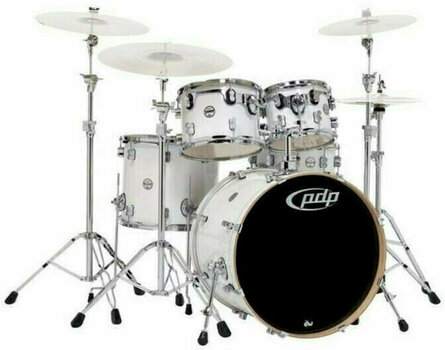 Set de tobe acustice PDP by DW Concept Set 5 pcs 20" Pearlescent White Set de tobe acustice - 1