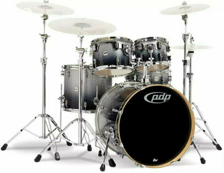 Akoestisch drumstel PDP by DW Concept Set 5 pcs 20" Silver to Black Sparkle Fade - 1