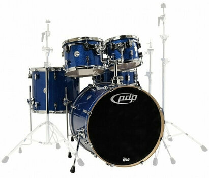 Akustik-Drumset PDP by DW Concept Shell Pack 5 pcs 20" Blue Sparkle - 1